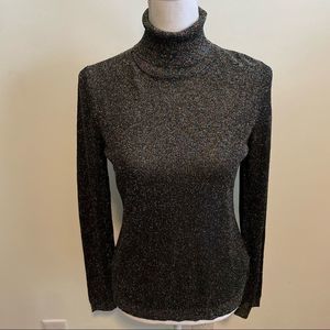 Brooks Brothers Italian Yarn Sparkle Turtleneck Top